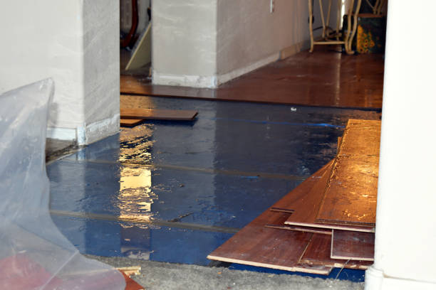 Professional Burst Pipe Cleanup technician working in East Spencer, NC